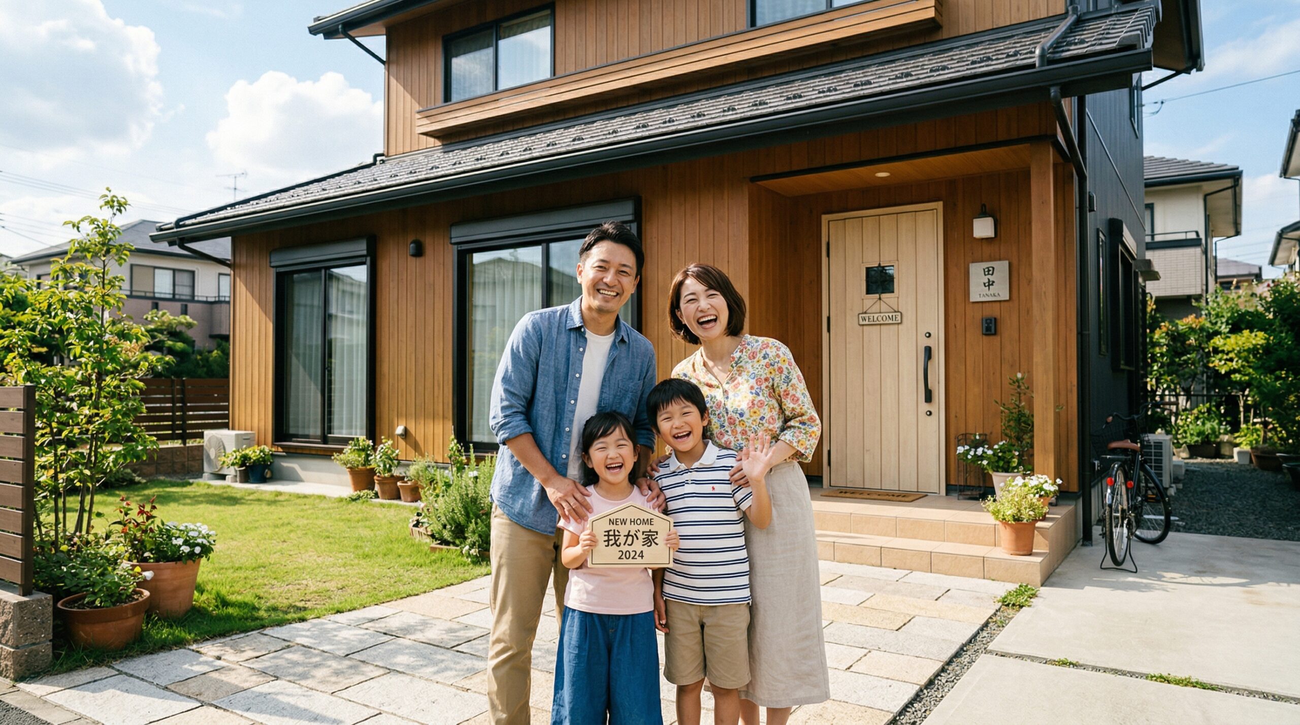 満足したお客様の家族